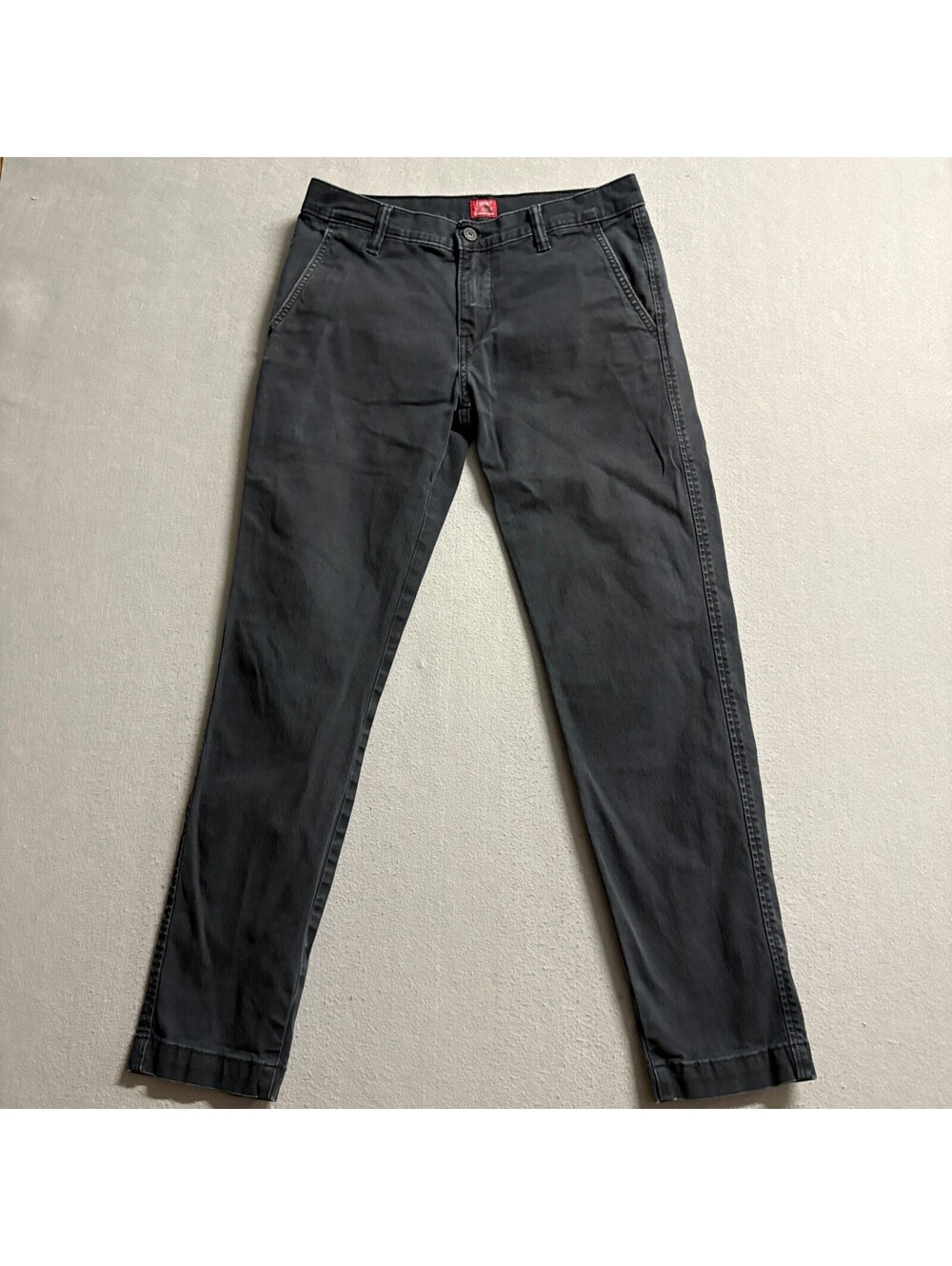 Levi's XX Chino Standard Taper Pants Mens 29x32 Black Stretch Twill Casual